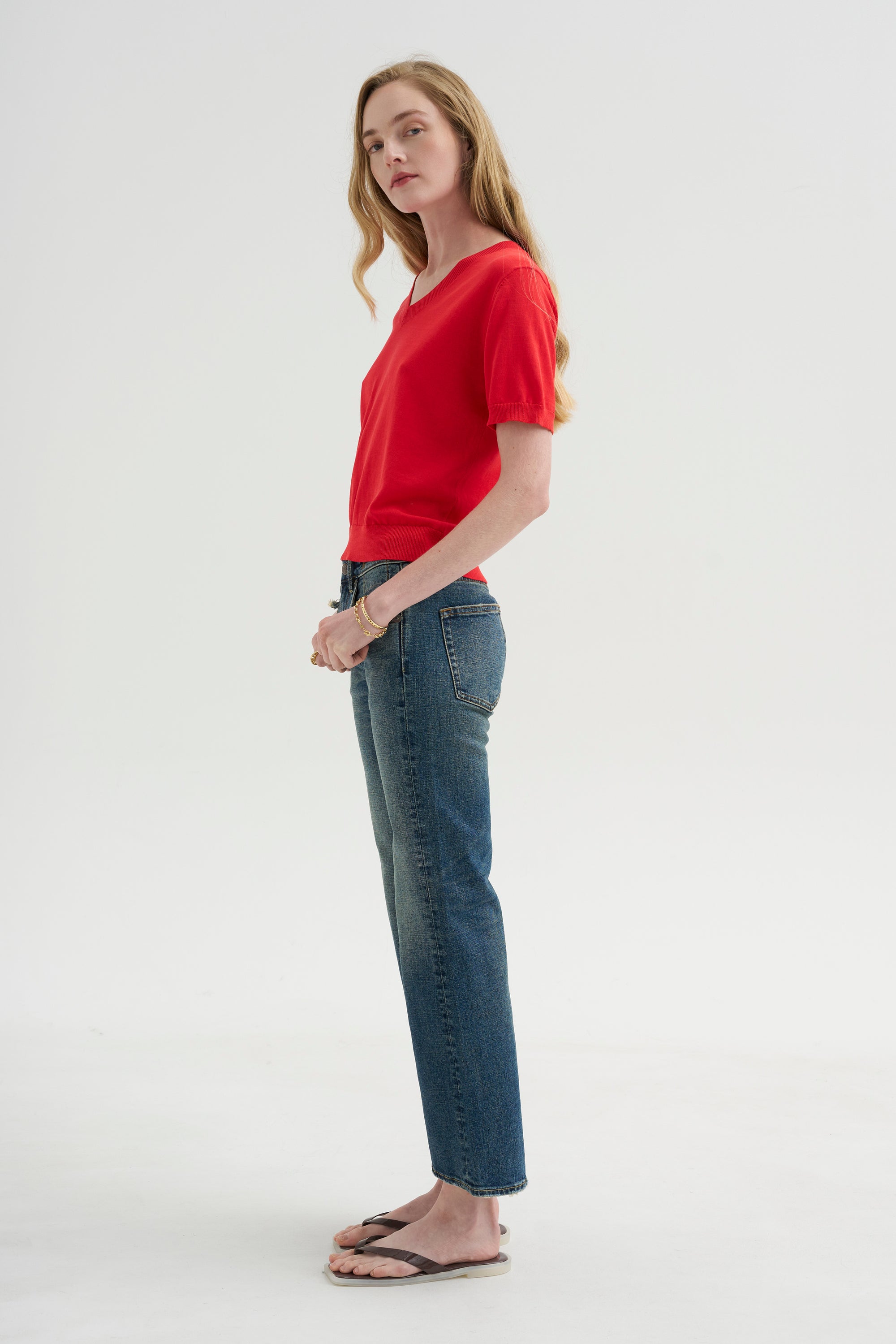 Joan Kick Flare Jean, Melvin Blue Stretch