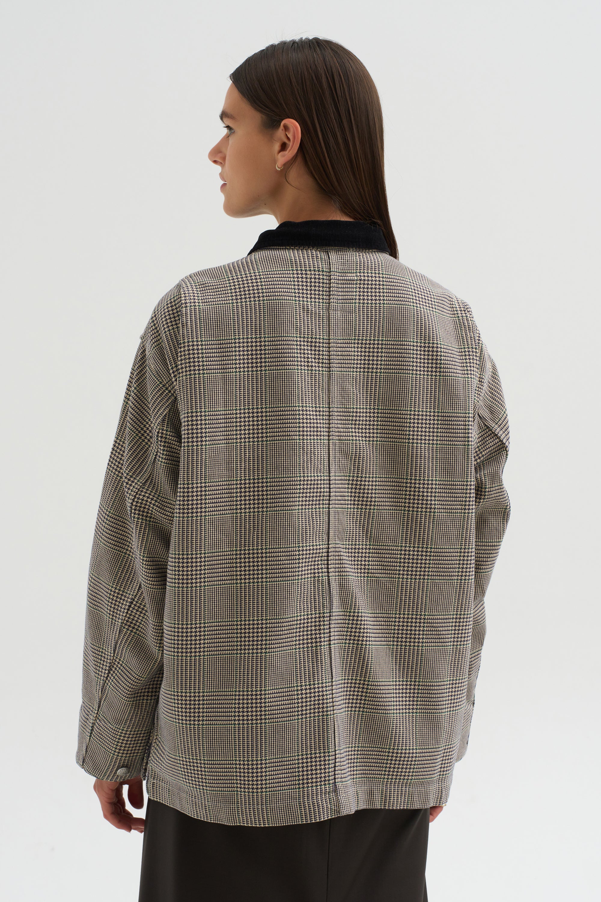 Relaxed Chore Jacket, Price of Wales Grey Check