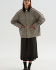 Relaxed Chore Jacket, Price of Wales Grey Check