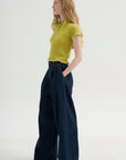 Triple Pleat Jean, Rinse Selvedge Indigo