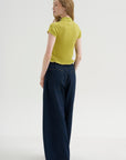 Triple Pleat Jean, Rinse Selvedge Indigo