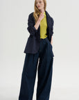 Triple Pleat Jean, Rinse Selvedge Indigo