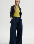 Triple Pleat Jean, Rinse Selvedge Indigo