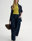 Triple Pleat Jean, Rinse Selvedge Indigo