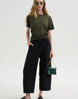 Tight Waist Tee, Washed Olive