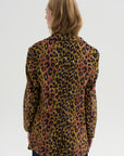 Oversized Ragged Blazer, Leopard