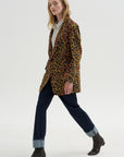 Oversized Ragged Blazer, Leopard