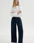 Crossover Bubble Shirt, White