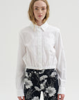 Cropped Boxy Shirt, White