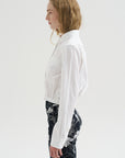Cropped Boxy Shirt, White