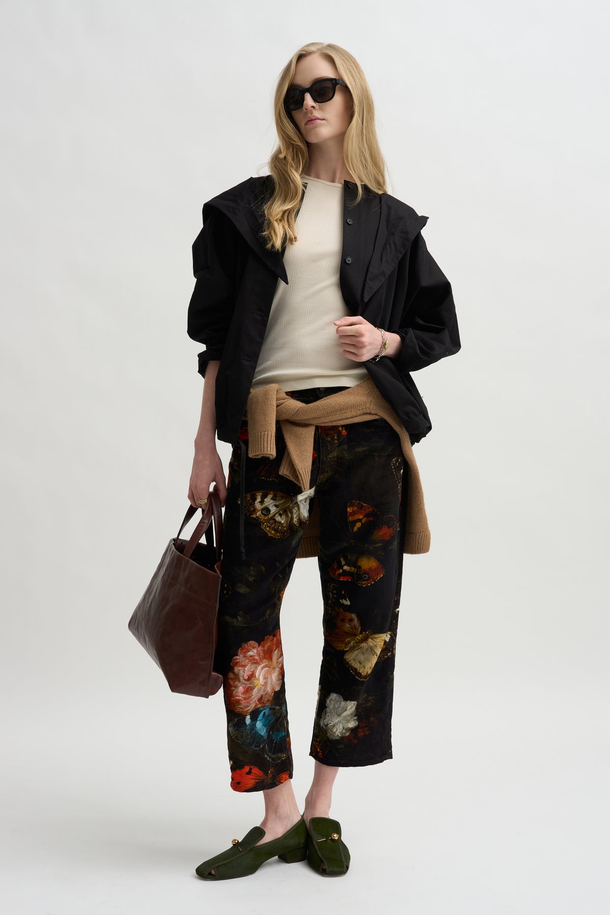 X-Bf Pant, Floral Butterfly