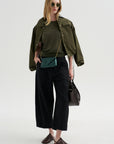 Tight Waist Tee, Washed Olive