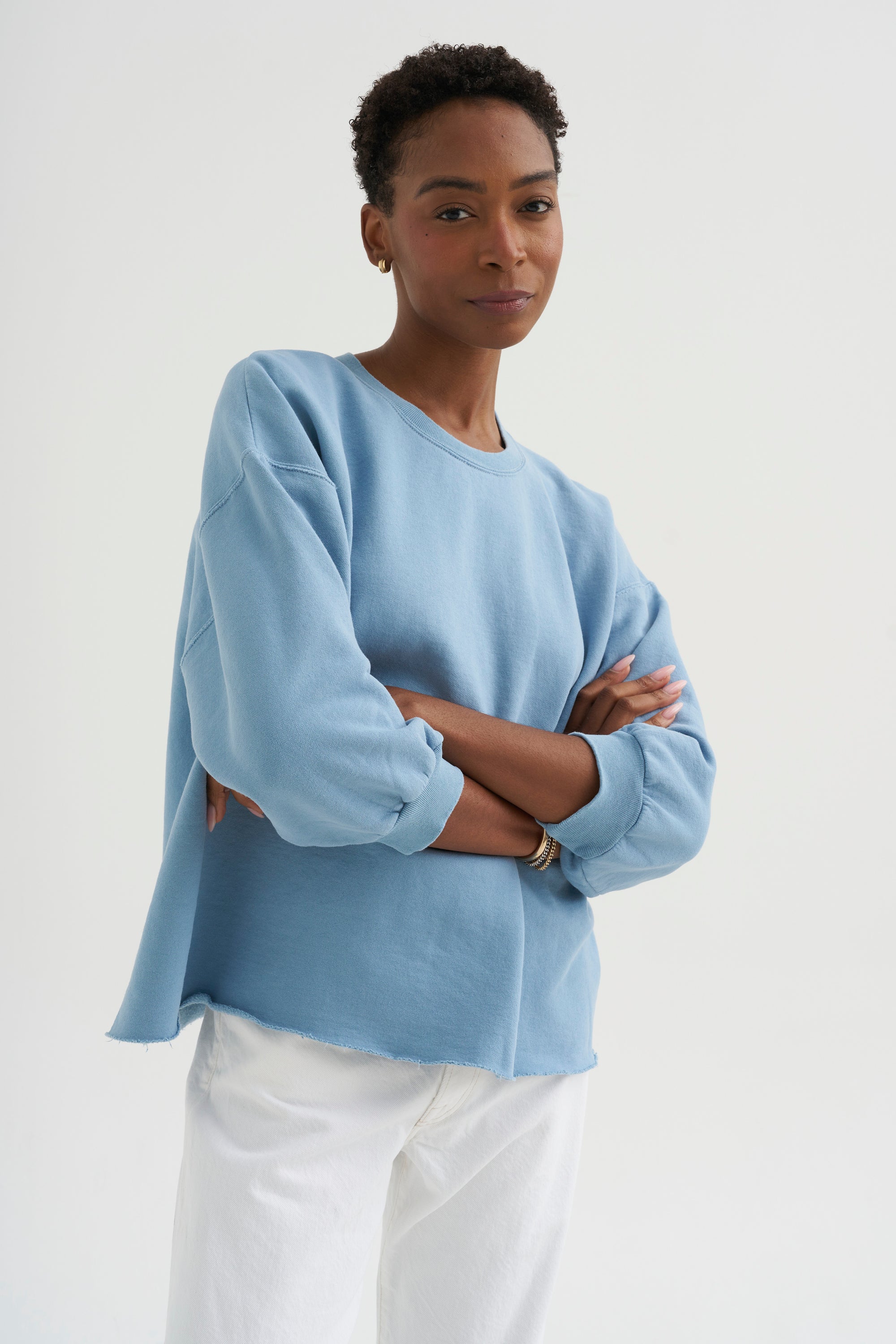 Fond Sweatshirt, Light Blue