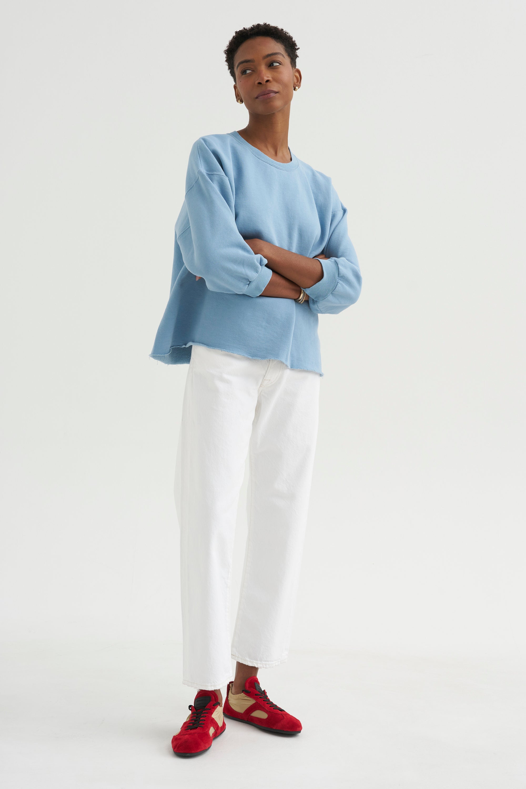 Fond Sweatshirt, Light Blue