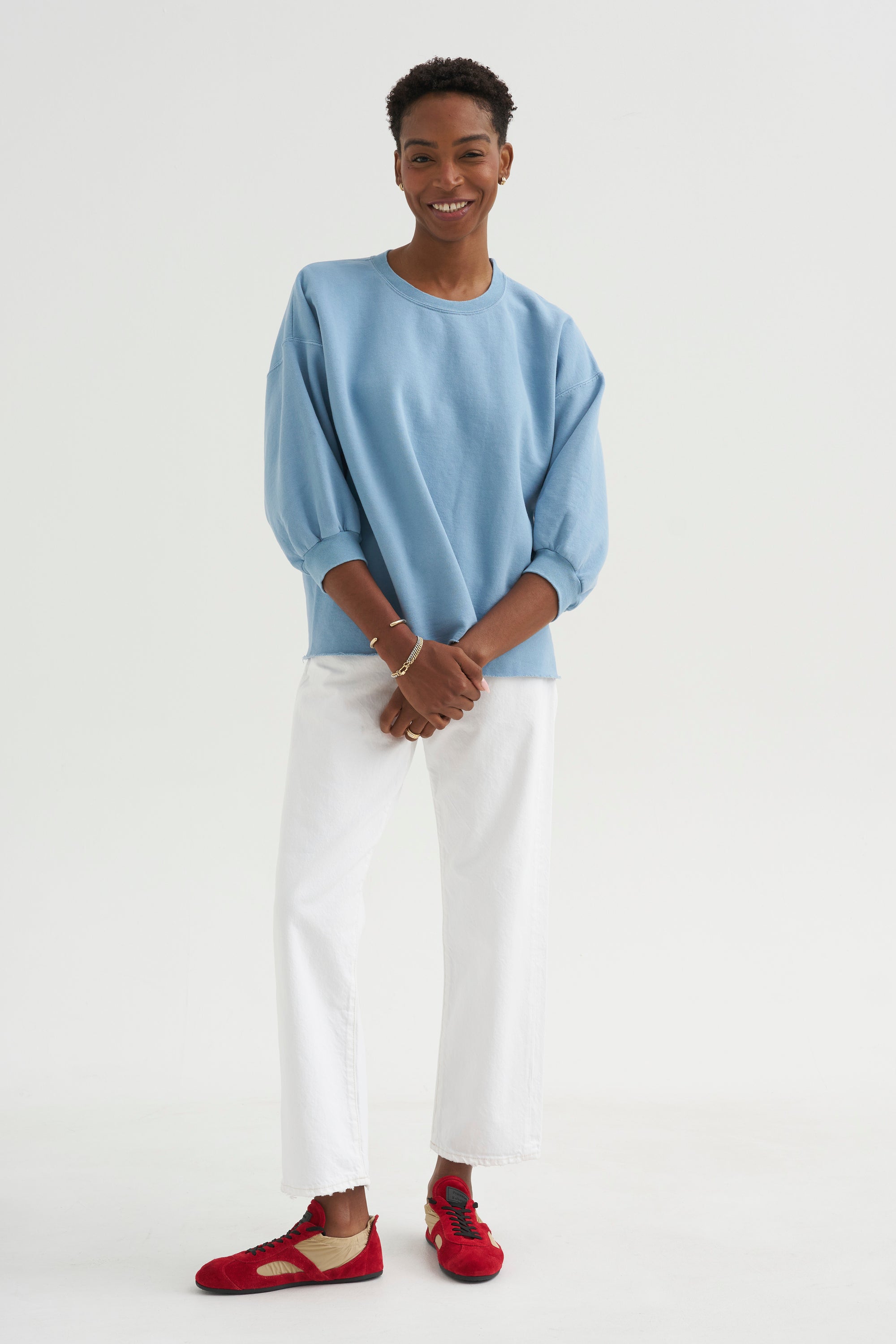 Fond Sweatshirt, Light Blue