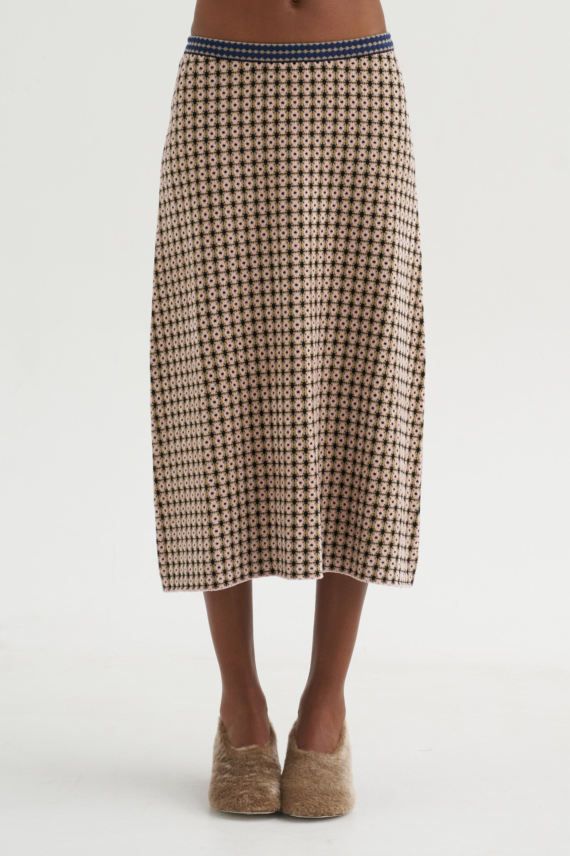 Broccada Skirt, Dune Multi