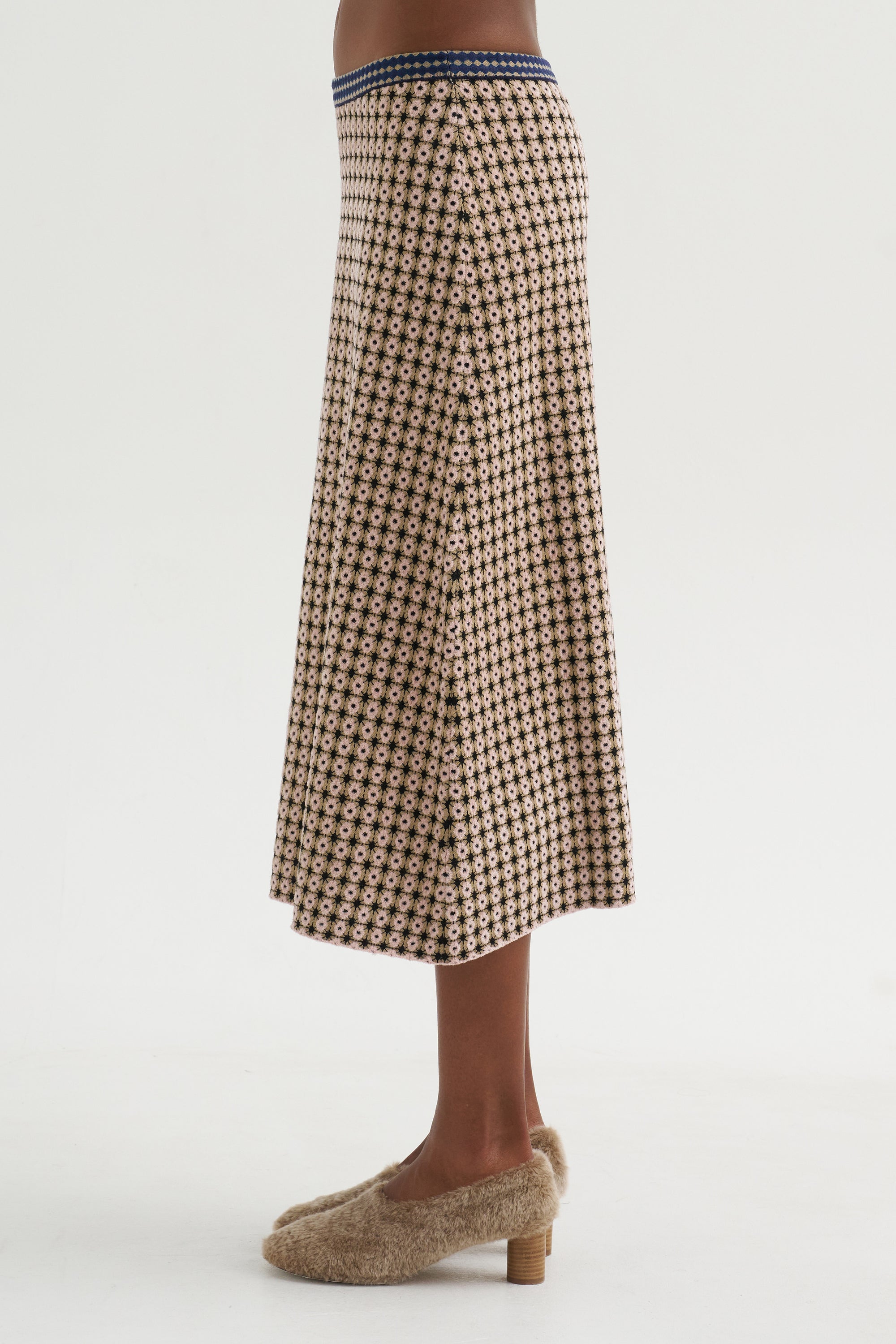 Broccada Skirt, Dune Multi