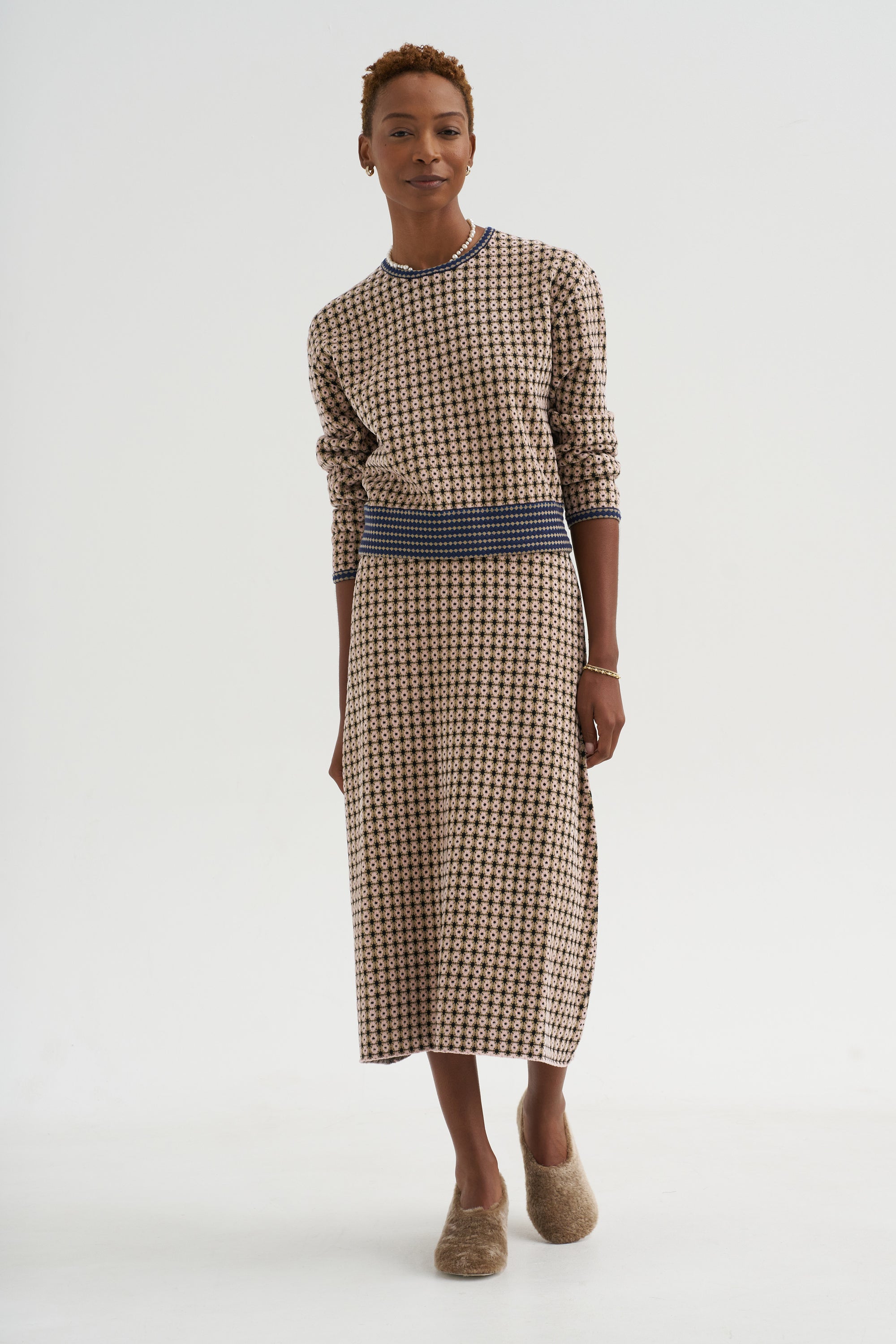 Broccada Skirt, Dune Multi