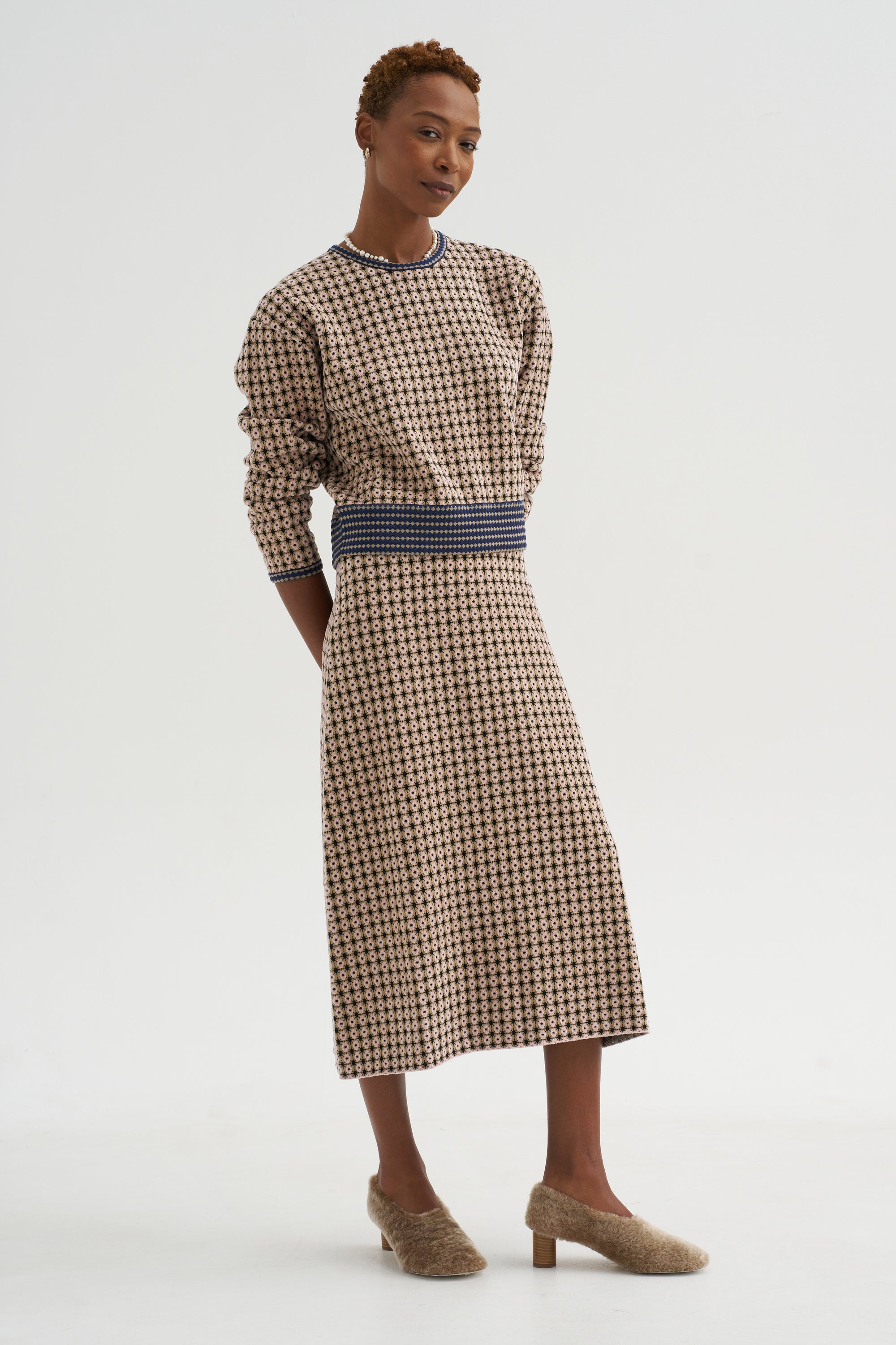 Broccada Skirt, Dune Multi