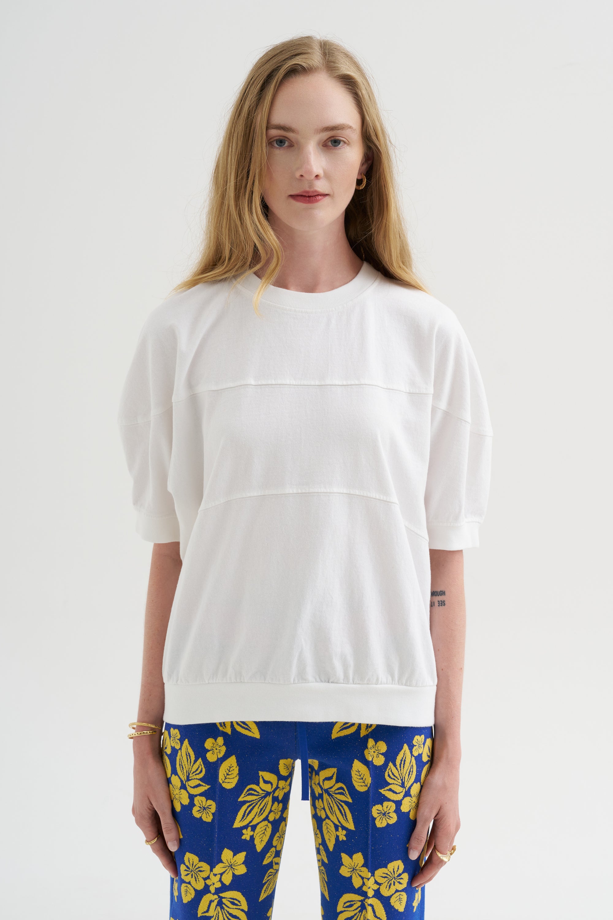 Football Tee, White