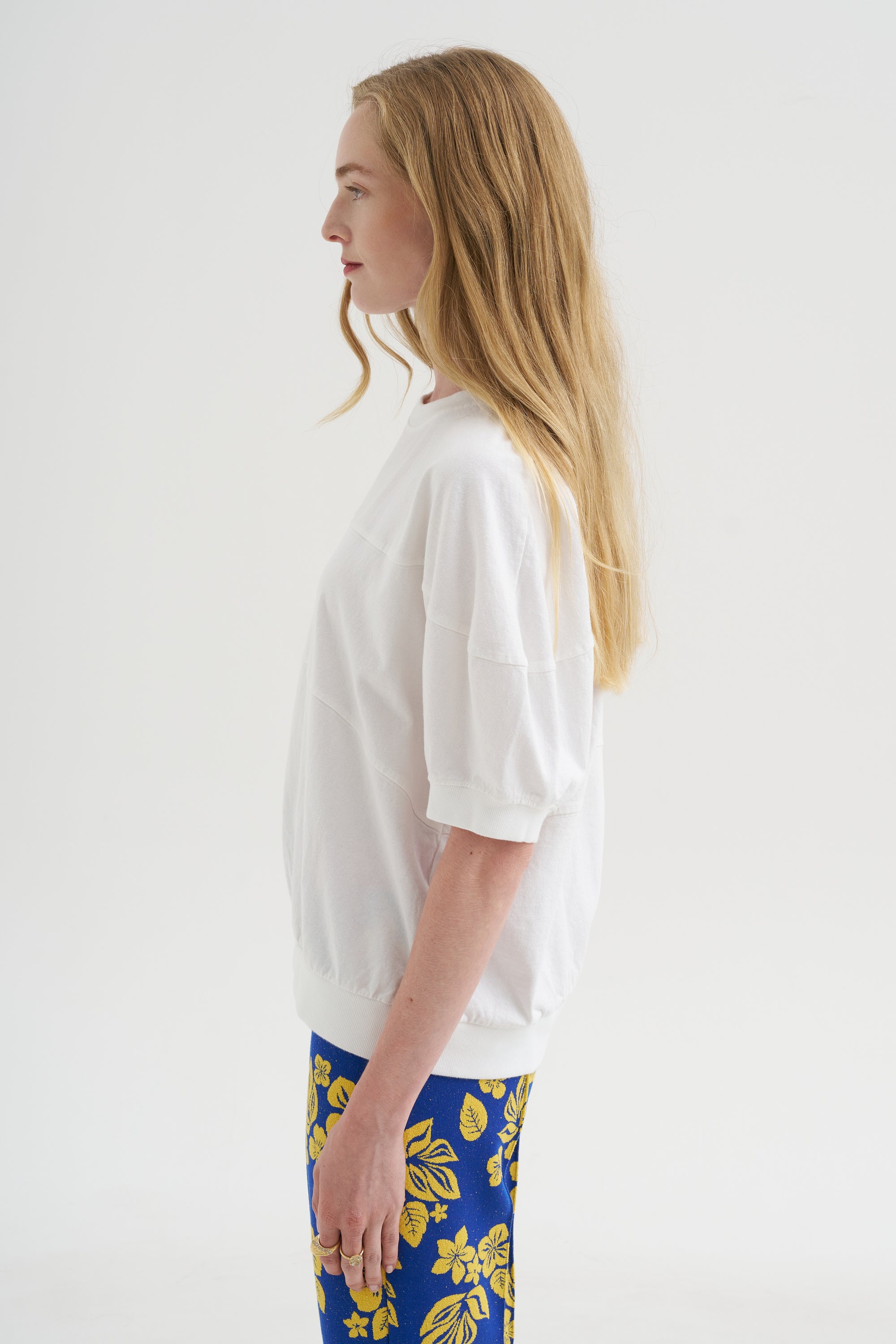 Football Tee, White