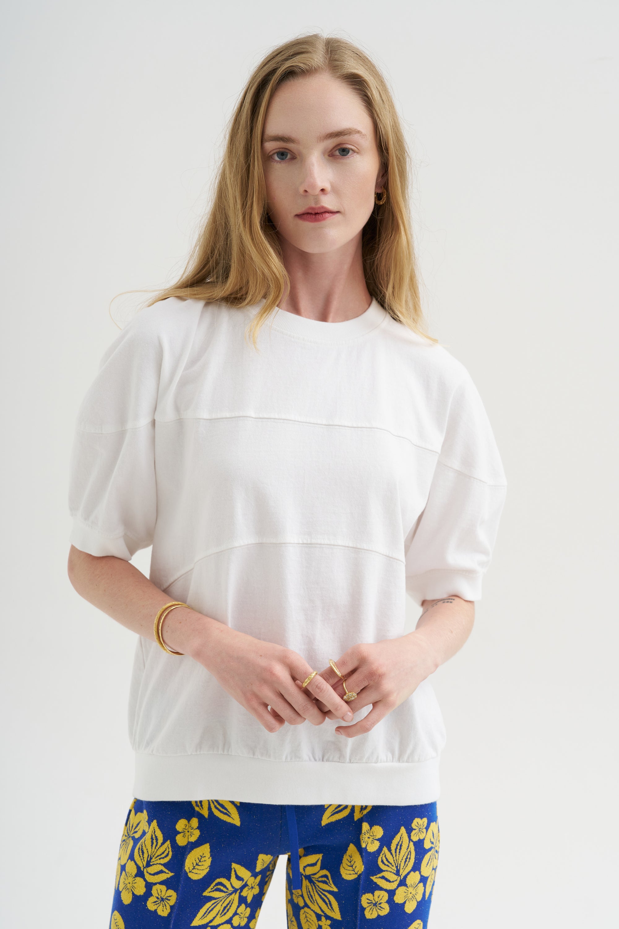 Football Tee, White