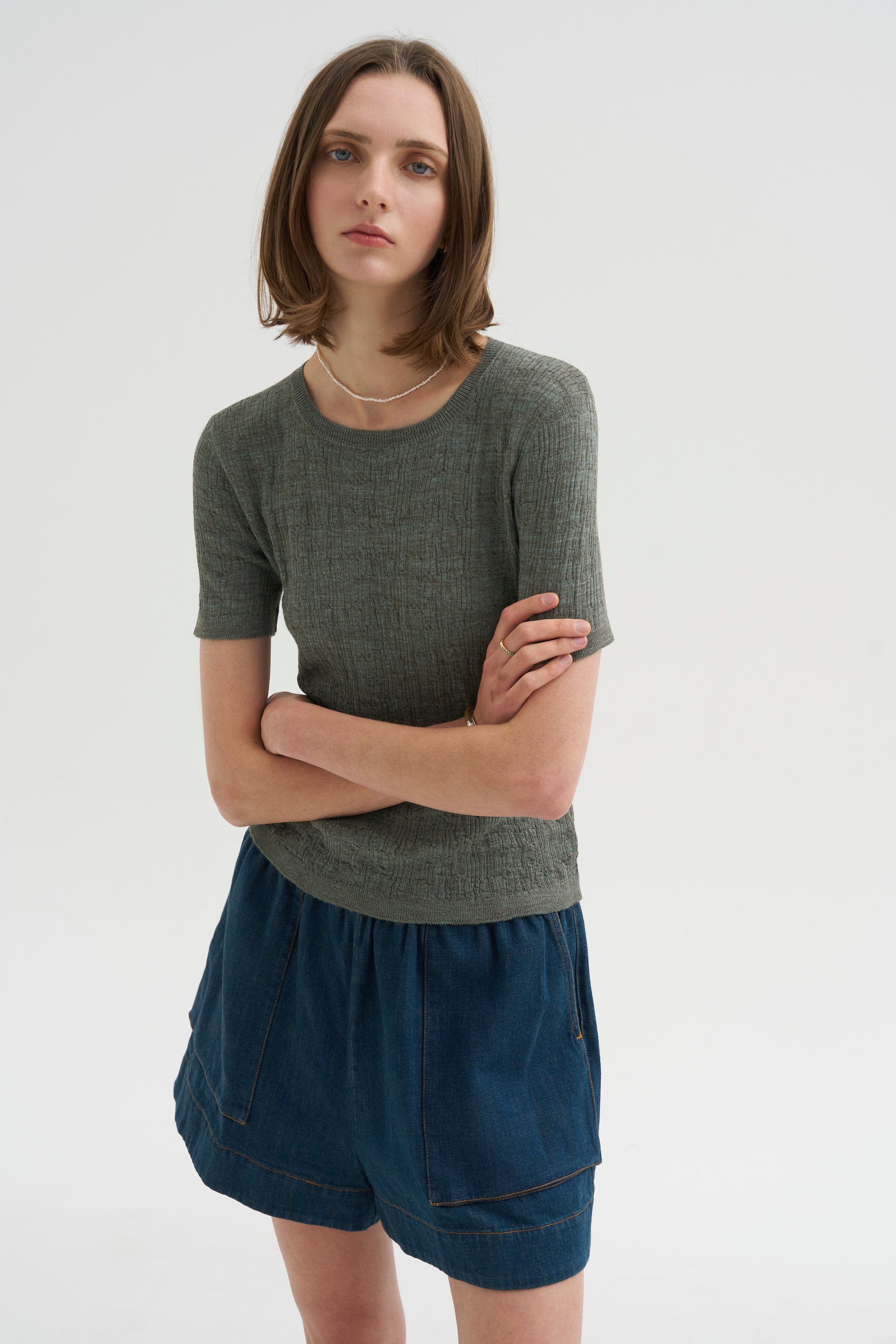Kira Top, Chambray