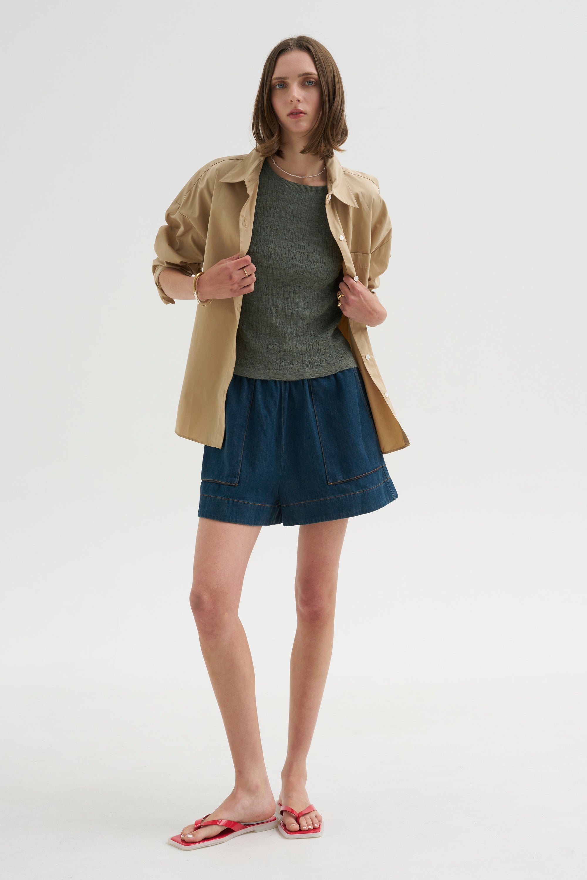 Kira Top, Chambray