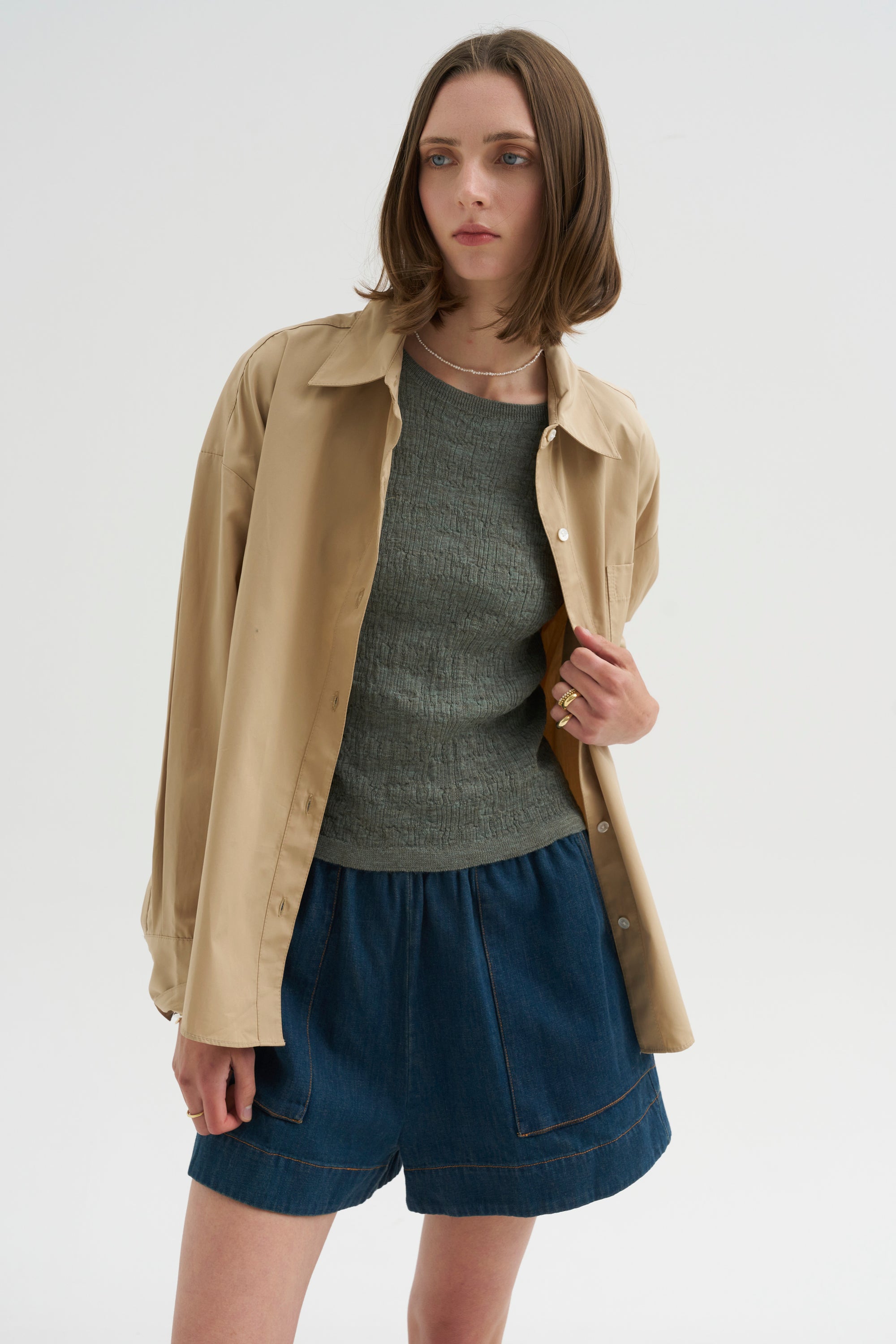 Kira Top, Chambray