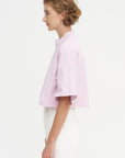 The Nessa Top, Blush Pink Acid Wash