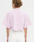 The Nessa Top, Blush Pink Acid Wash