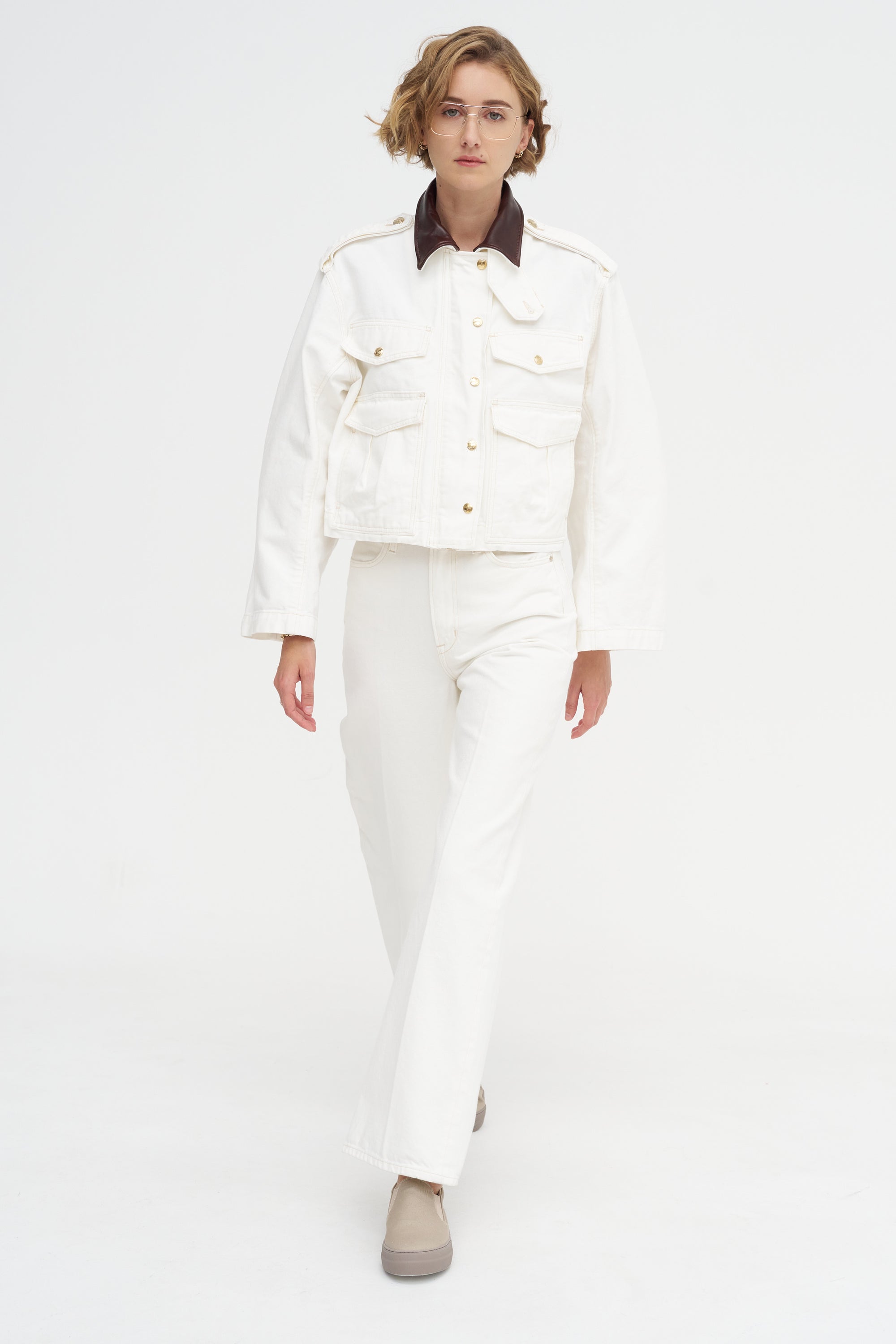 The Quinn Selvedge Jean, White