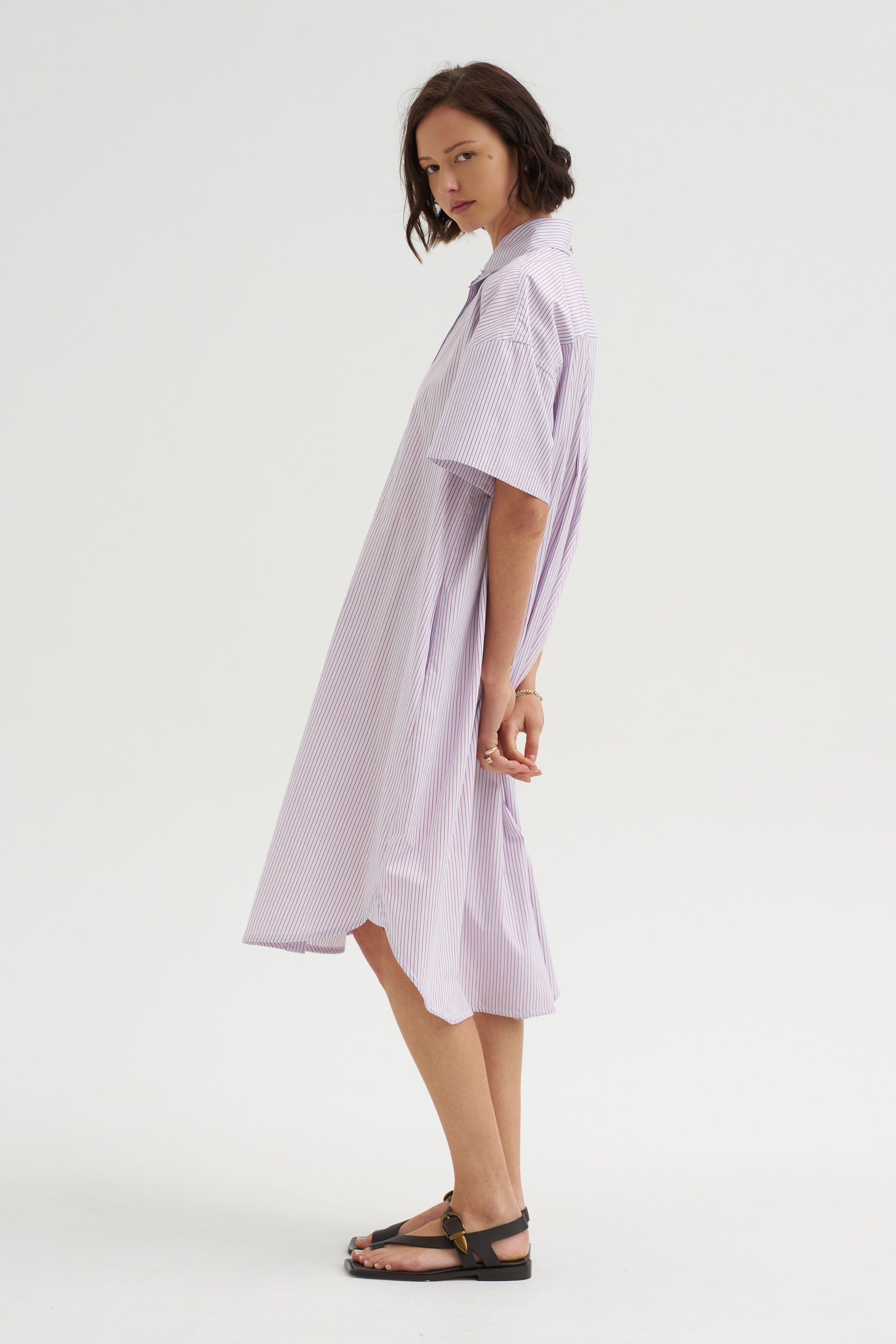 The Anu Shirtdress, Red Stripe