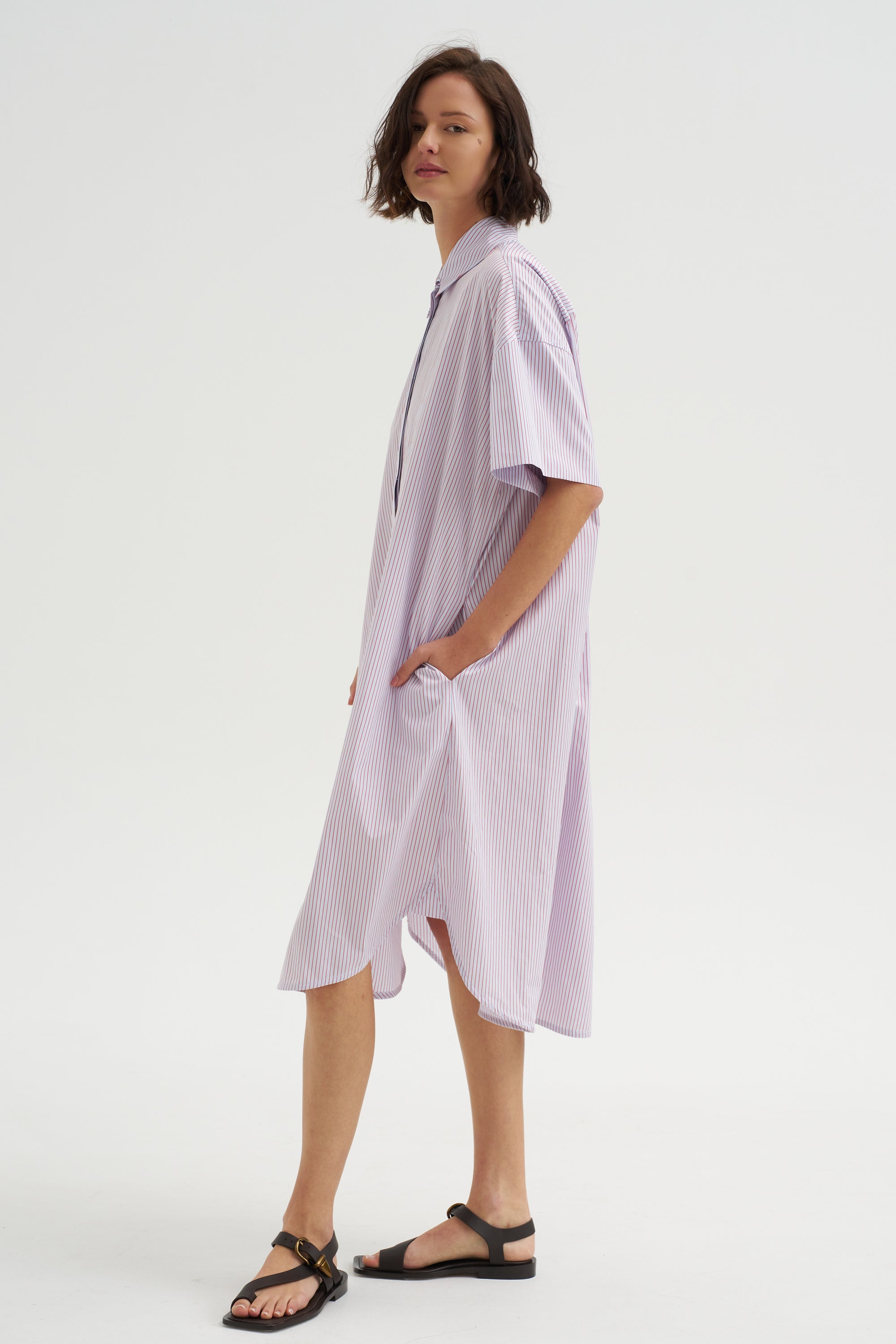 The Anu Shirtdress, Red Stripe