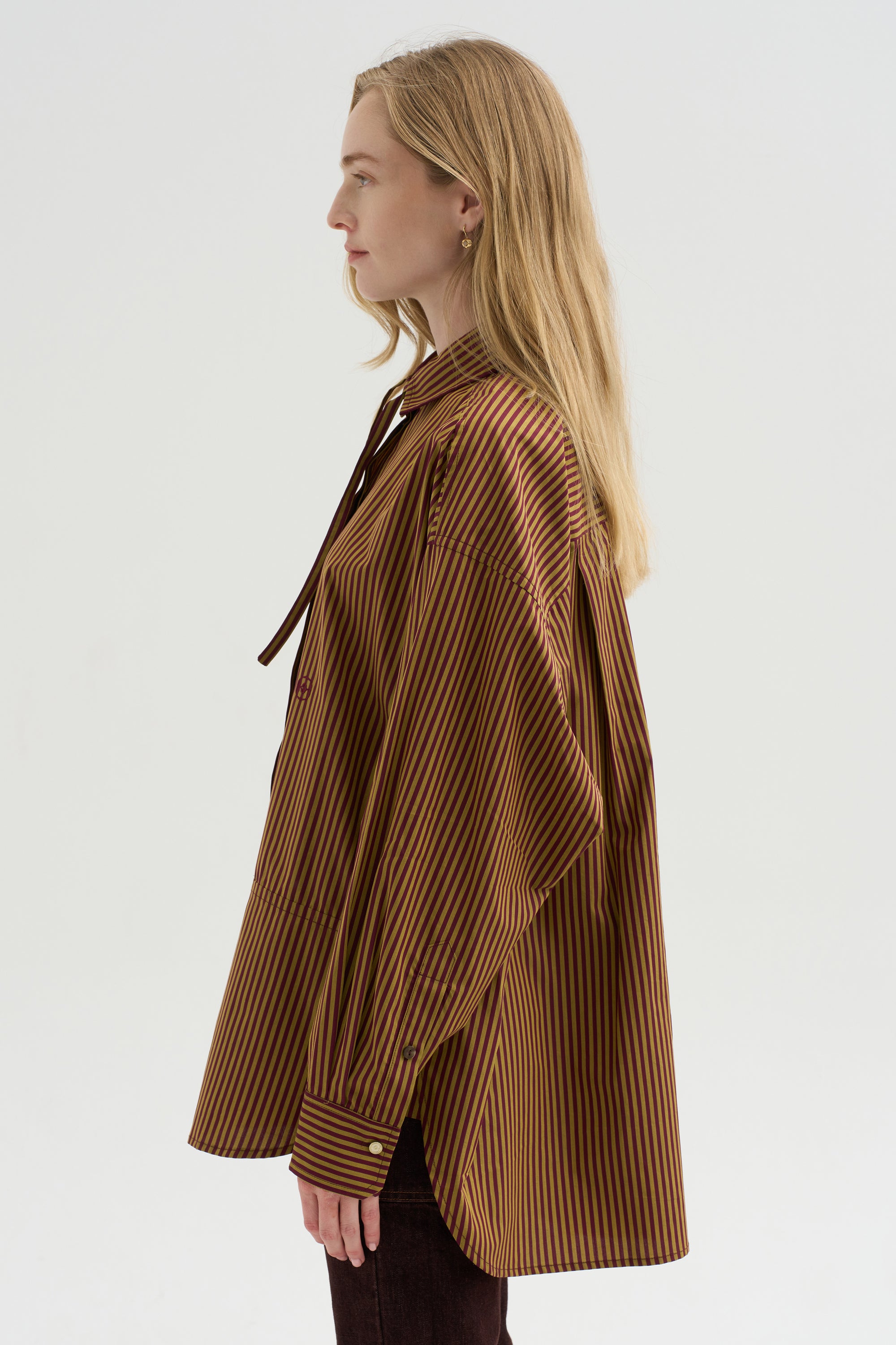 Dune Shirt, Burgundy &amp; Ochre