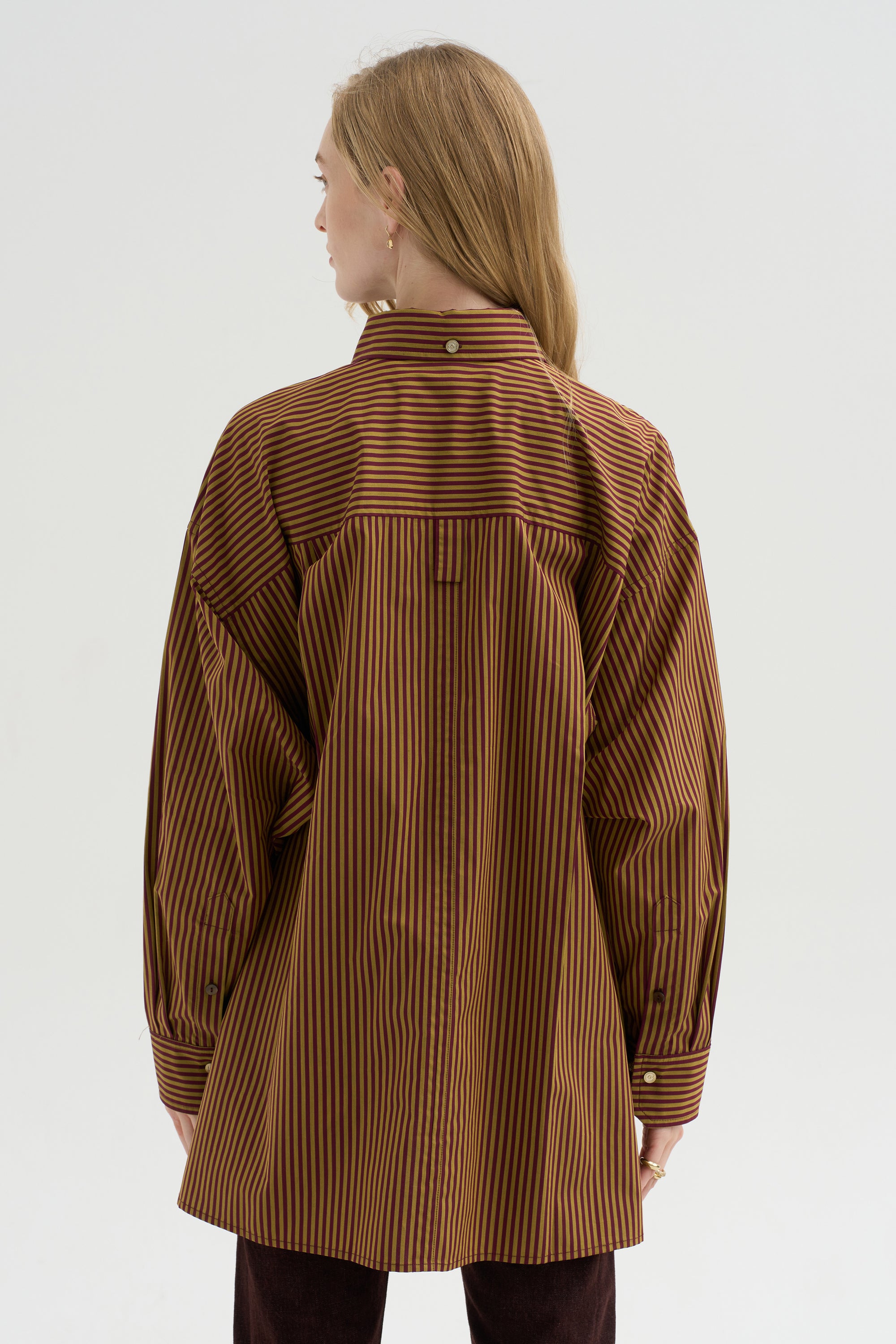 Dune Shirt, Burgundy &amp; Ochre
