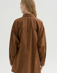 Dune Shirt, Burgundy & Ochre