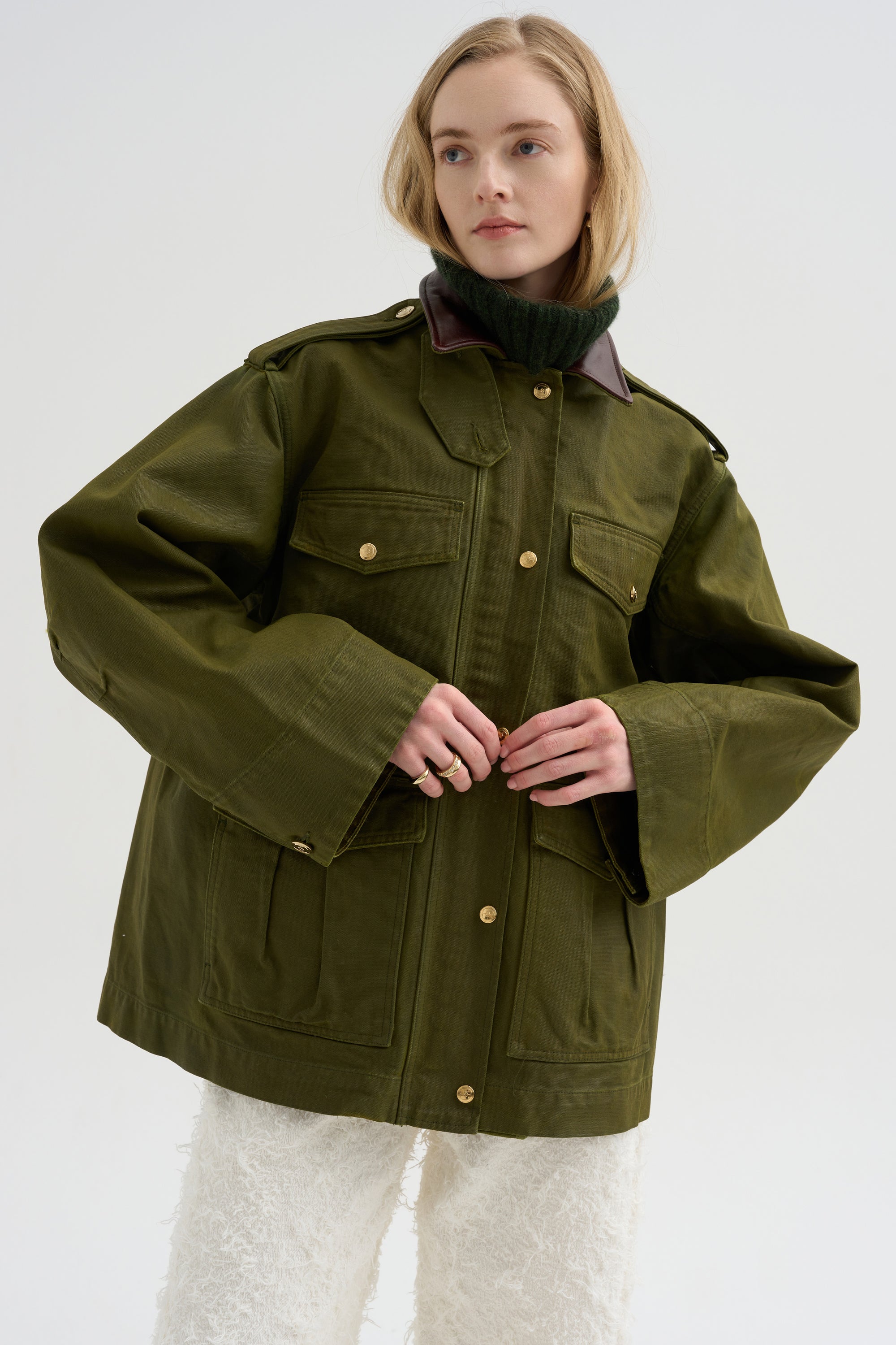 The Ettienne Jacket, Army Green