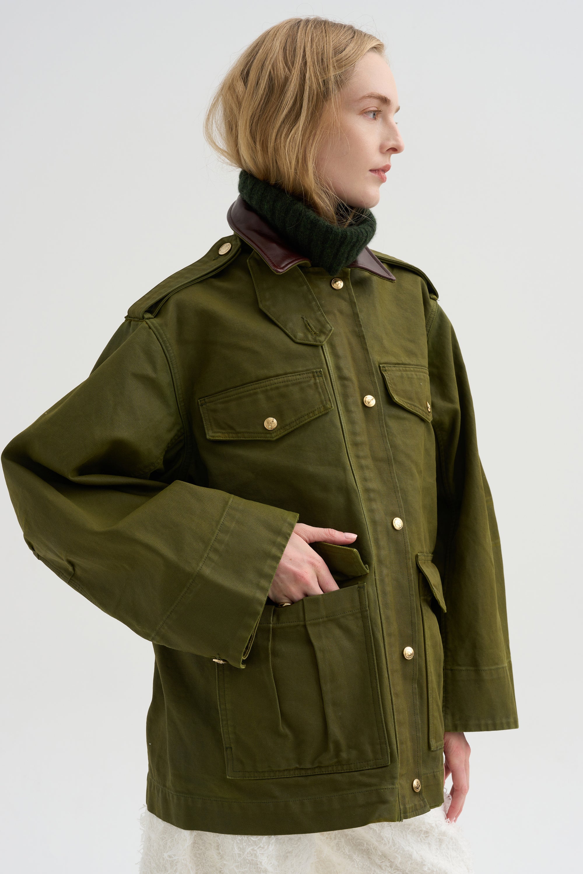 The Ettienne Jacket, Army Green