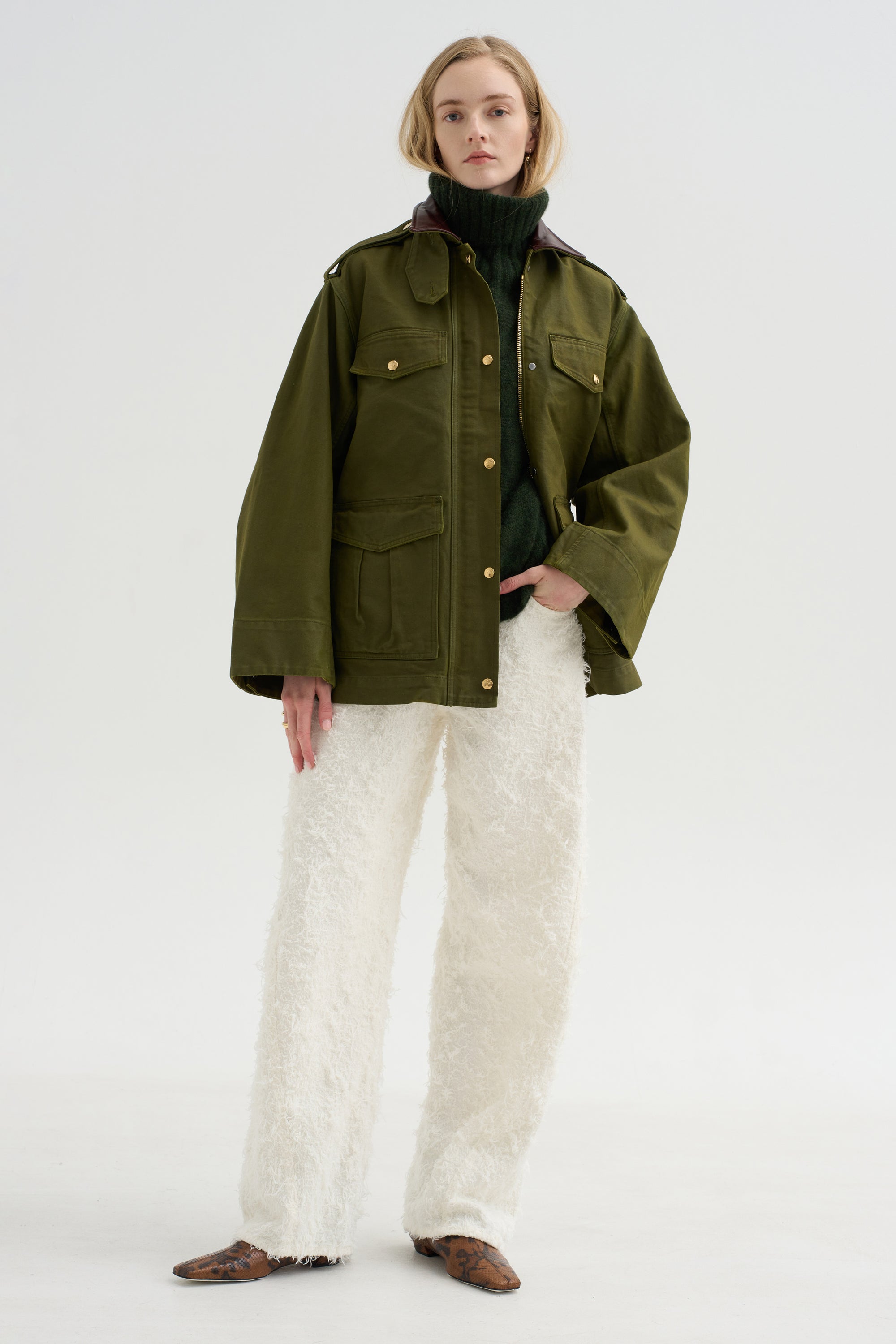 The Ettienne Jacket, Army Green