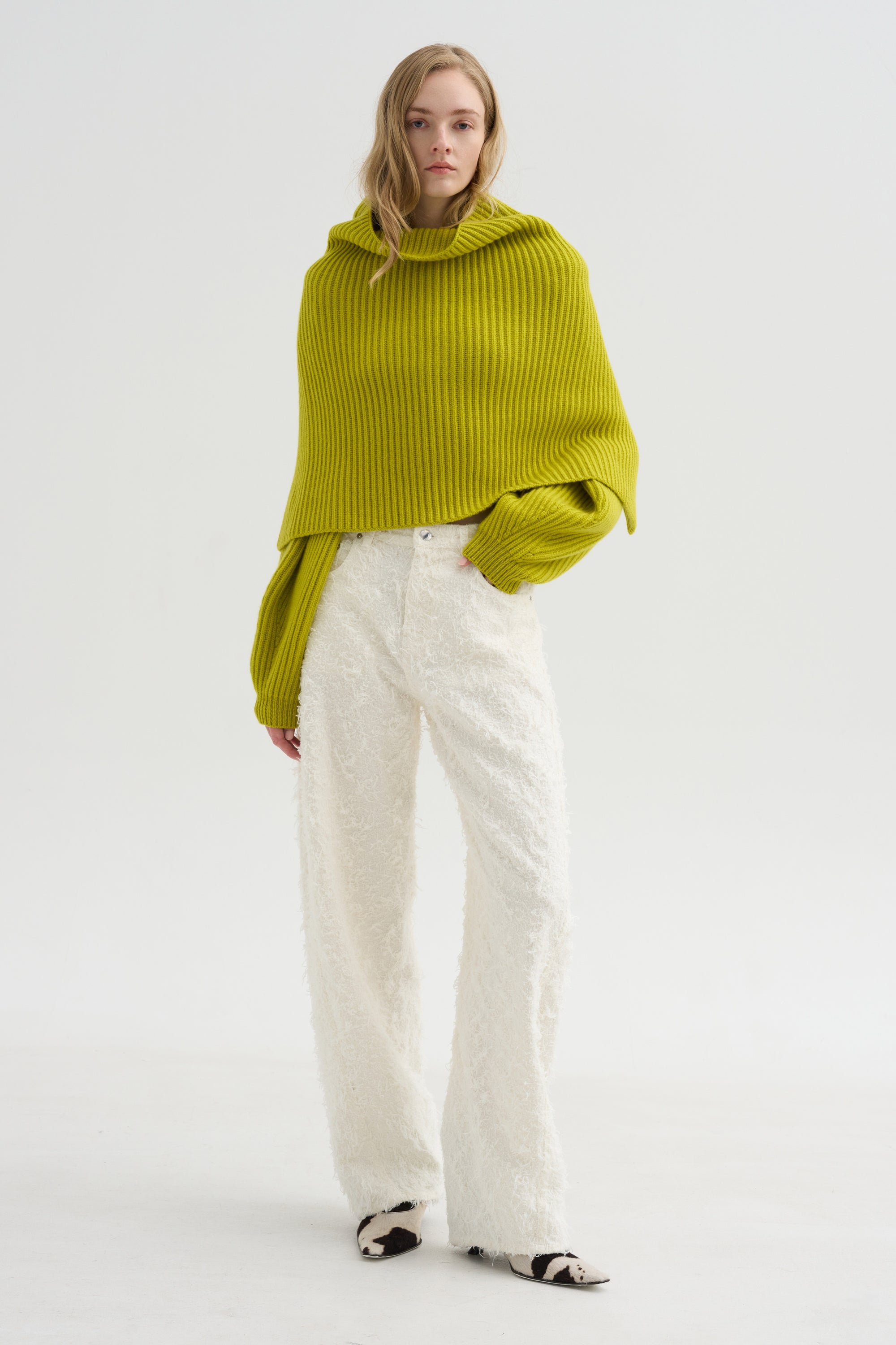 The Lossie Scarf, Chartreuse