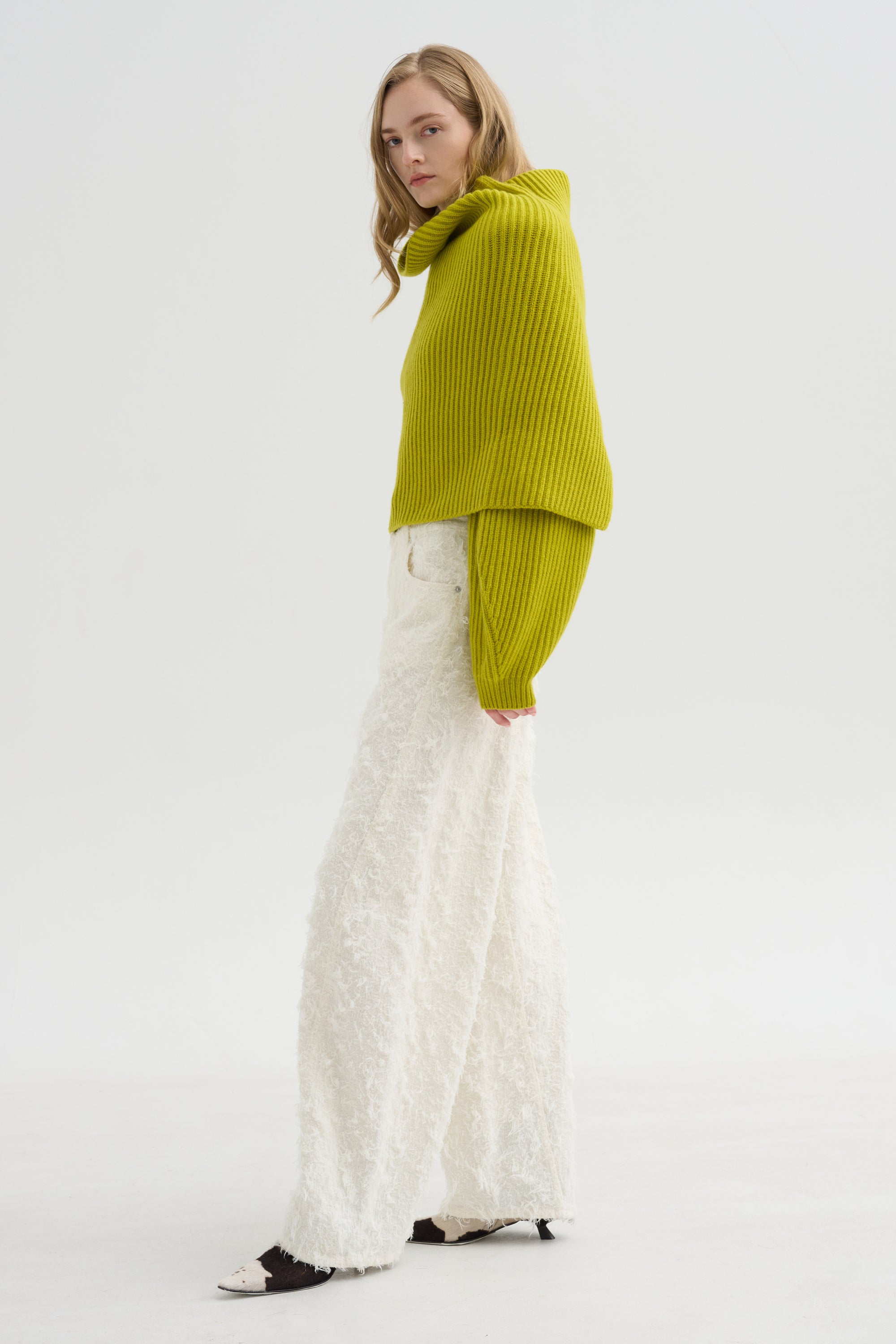 The Lossie Scarf, Chartreuse