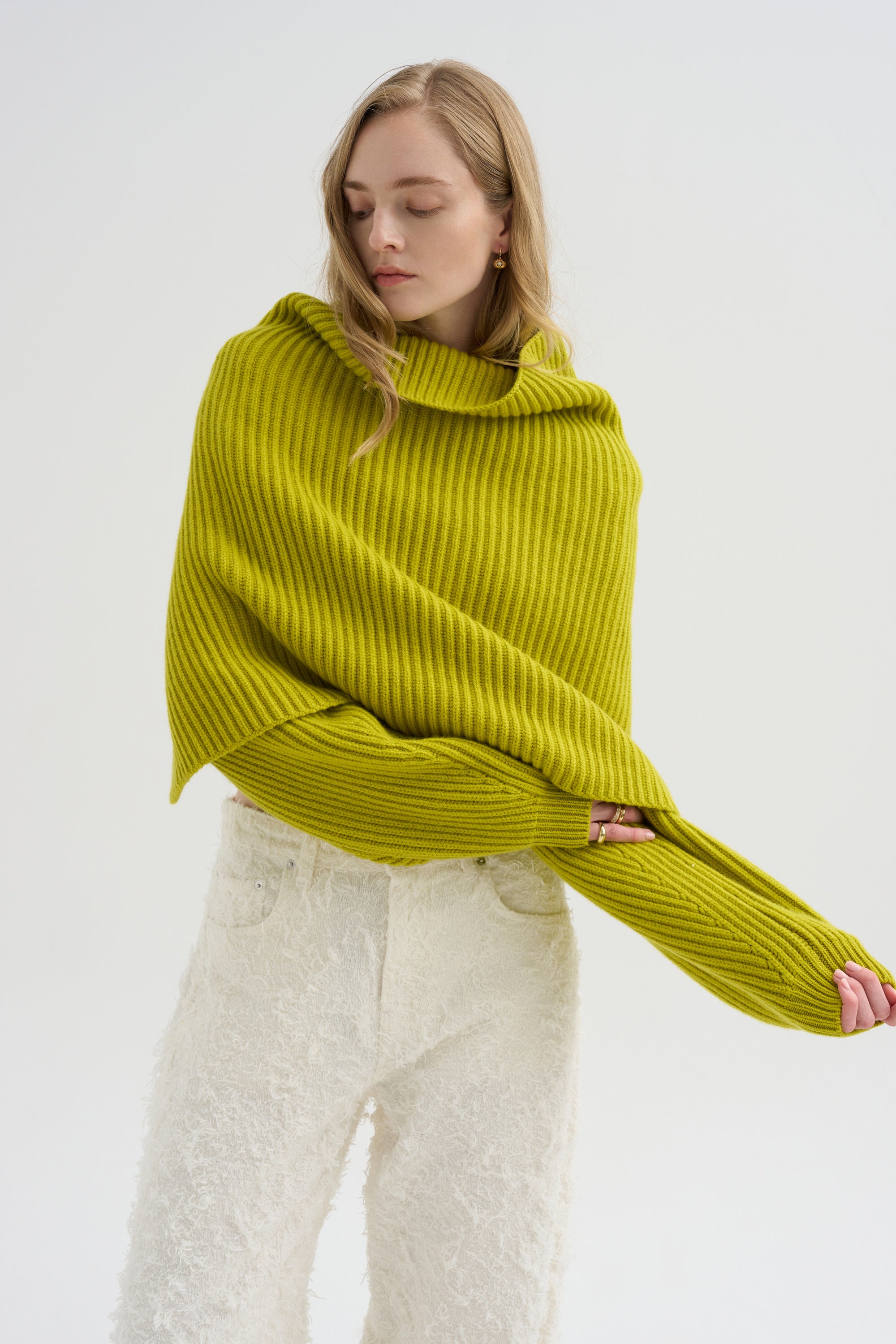 The Lossie Scarf, Chartreuse