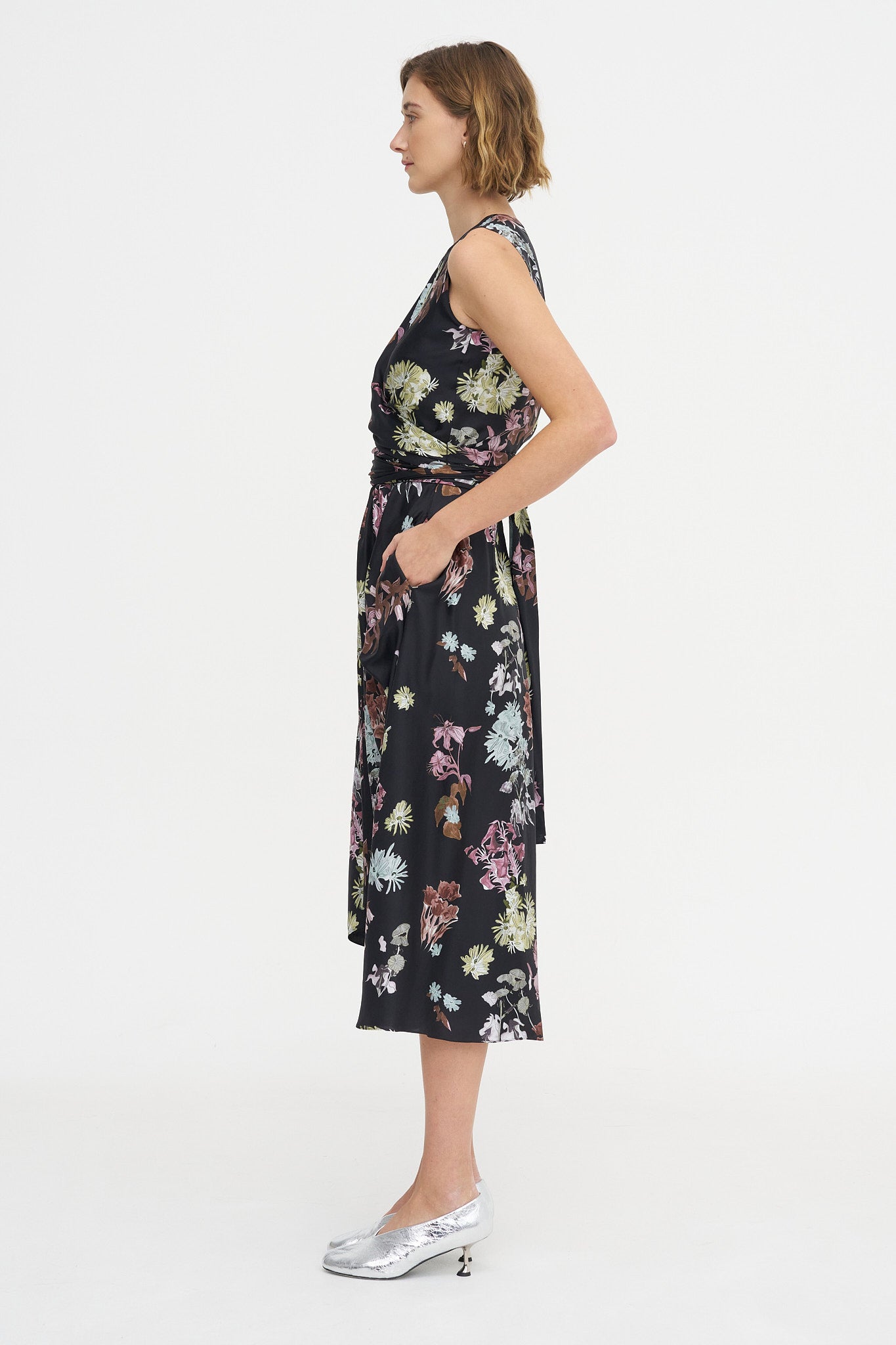 Penny Dress, Black Floral
