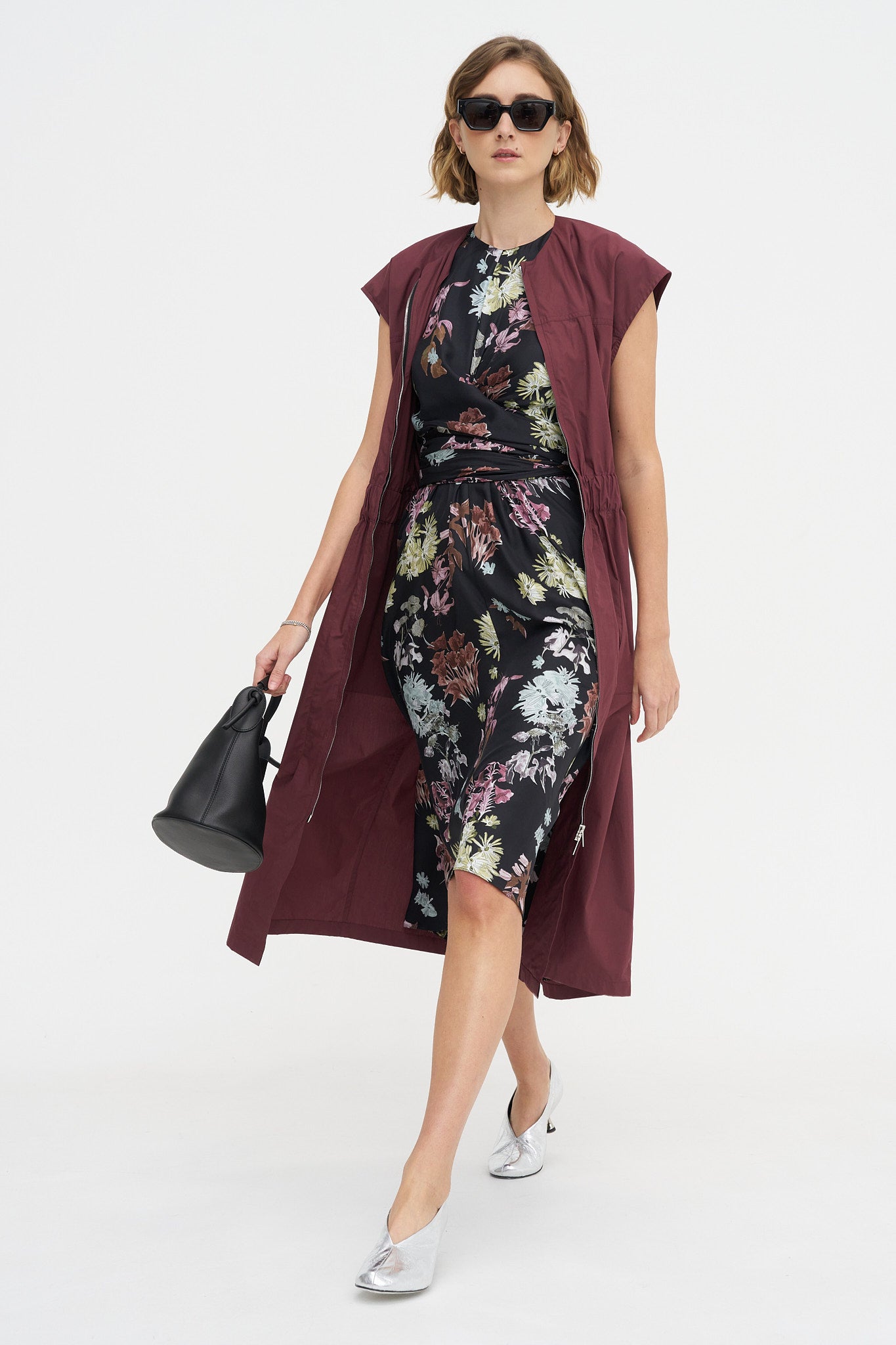 Penny Dress, Black Floral