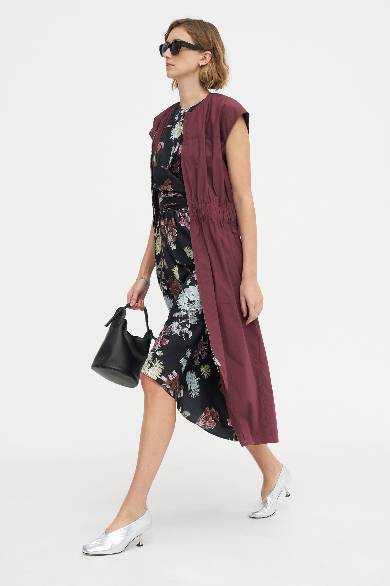 Penny Dress, Black Floral