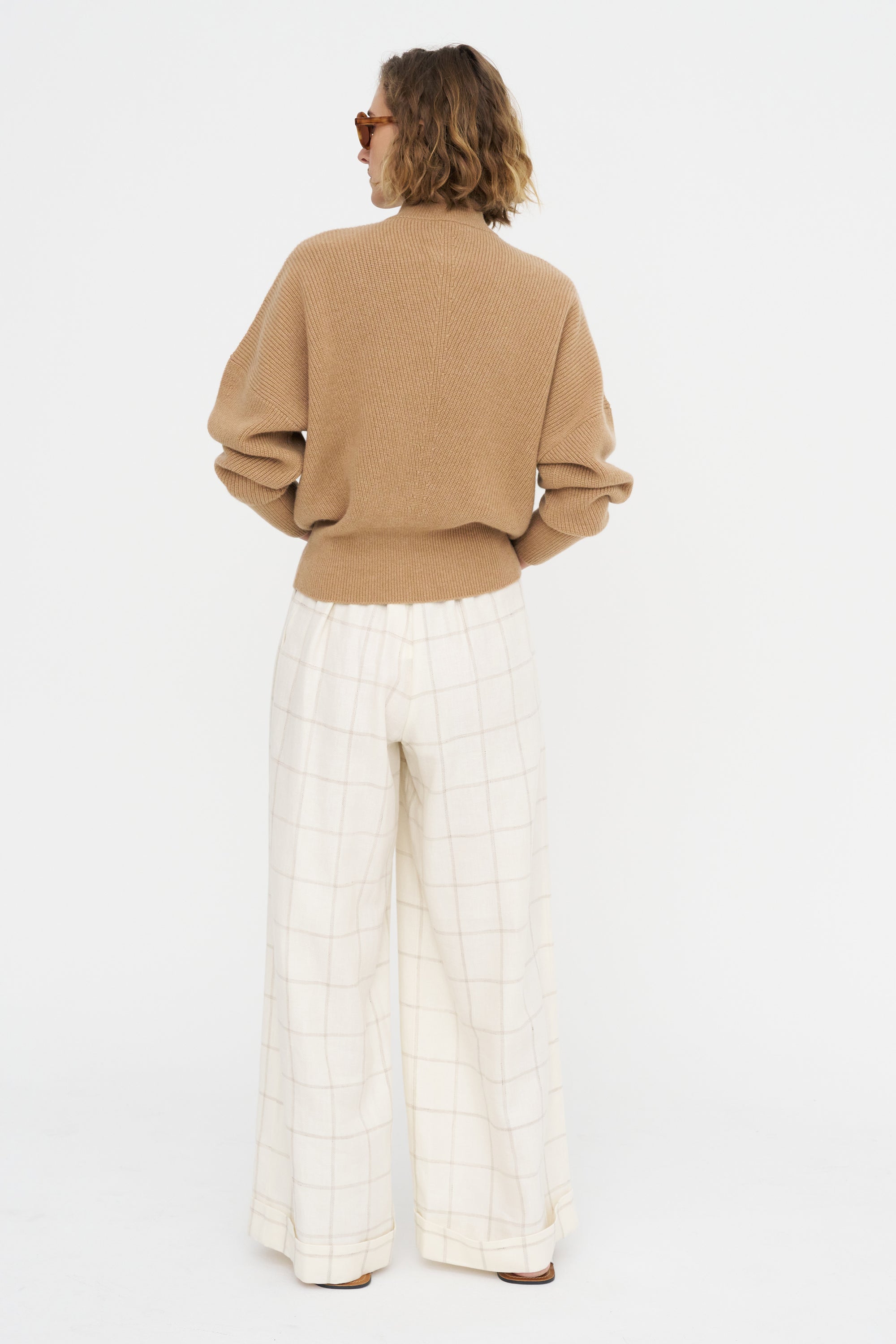 Batwing Cardi With Zip, Dark Camel