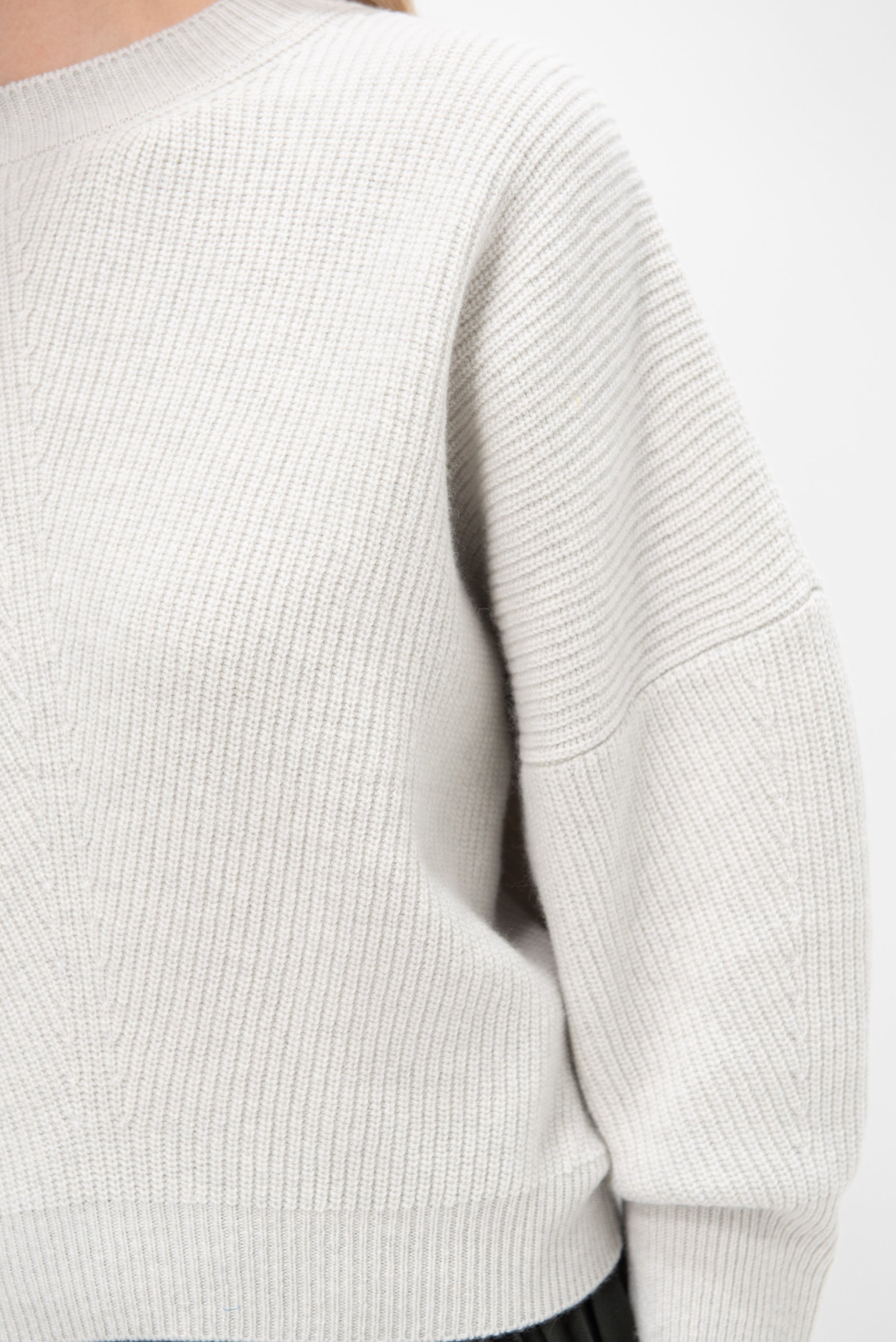 SA SU PHI - English Ribbed 3 Quarter Sleeve, Ice
