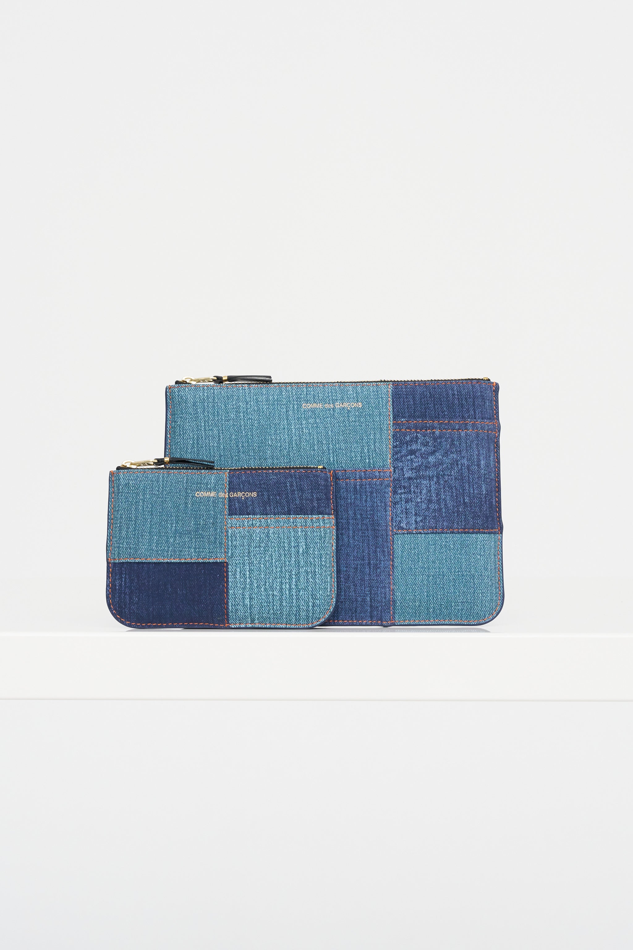 Denim Pocket Pouch, Blue Denim – Kick Pleat