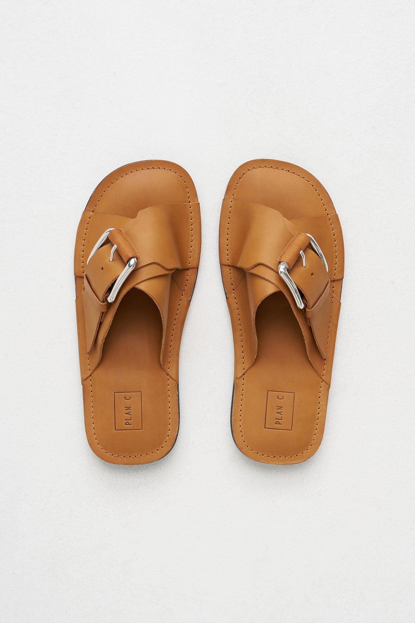 Flat Sandal, Cuoio